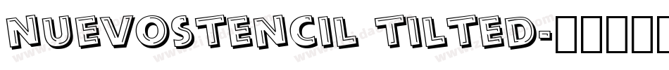 nuevostencil tilted字体转换